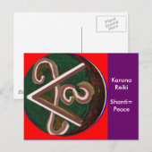 Shanti = Frieden Postkarte (Vorne/Hinten)