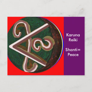 Shanti = Frieden Postkarte