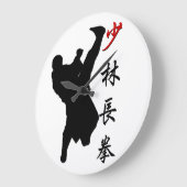 Shao Lin Long Fist Boxing Clock Große Wanduhr (Winkel)
