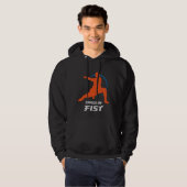 Shaolin-Faust Kung Fu Krieger Hoodie (Vorne ganz)