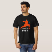 Shaolin-Faust Kung Fu Krieger T-Shirt (Vorne ganz)