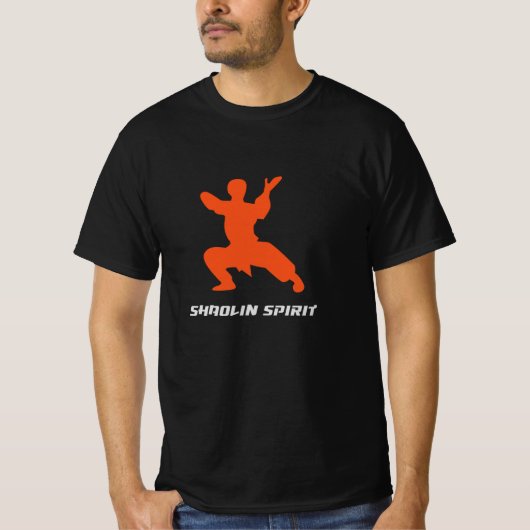 Shaolin-Geist Kung-Fu-Krieger T-Shirt (Vorderseite)