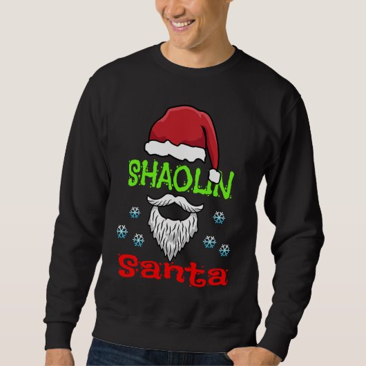 Shaolin Kung Fu Faules Weihnachtskostüm Shaolin We Sweatshirt (Vorderseite)