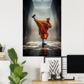 Shaolin Kung Fu Warrior Poster (Heimbüro)