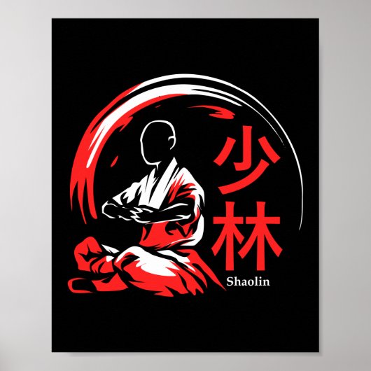 Shaolin Martial Arts Kung Fu Poster (Vorne)