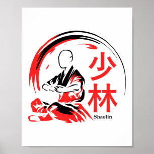 Shaolin Martial Arts Kung Fu Poster