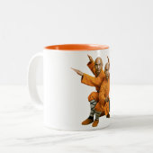 Shaolin-Mönch-Kunst  Zweifarbige Tasse (Vorderseite Links)