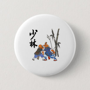 Shaolin Mönch T-Shirt Button