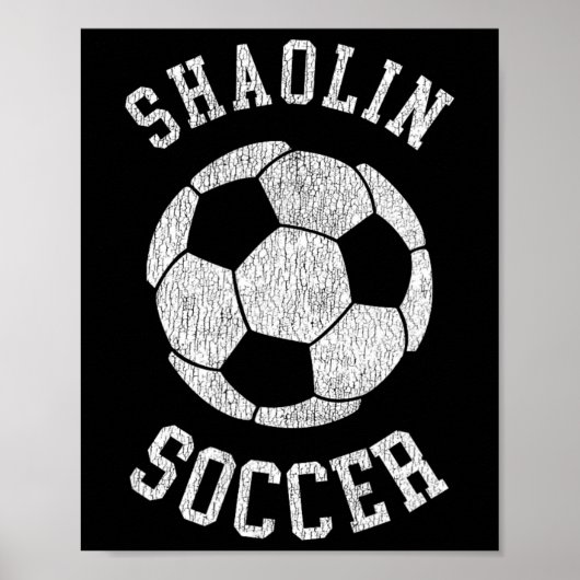 Shaolin Soccer Retro Distressed 90er Vintage  Poster (Vorne)