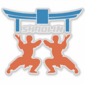 Shaolin-Tempel-Marterial-Kunst Aufkleber (Vorderseite)