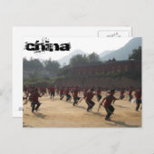 Shaolin Temple Postkarte (Vorne/Hinten)