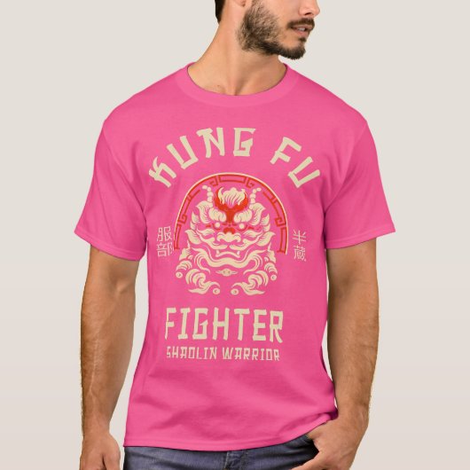 Shaolin Warrior Kung Fu Fighter T-Shirt (Vorderseite)