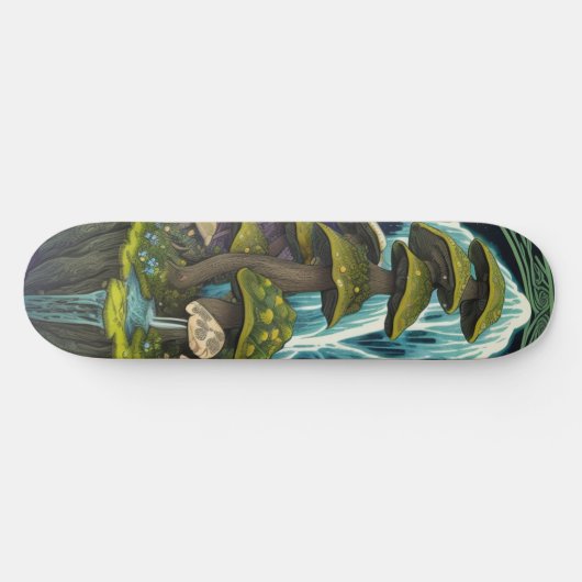 Shape Cogumelos Skateboard (Horizontal)