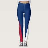 Shape & Curves Tri Color, USA Red, White & Blue Leggings (Vorderseite)