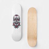 Shape mit dem mexikanischen Totenkopf Skateboard (Vorderseite)