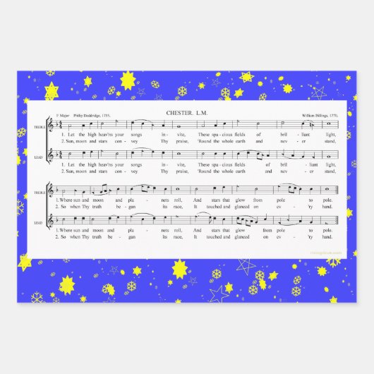 Shape-Note Geschenkpapier Set (Vorderseite 2)