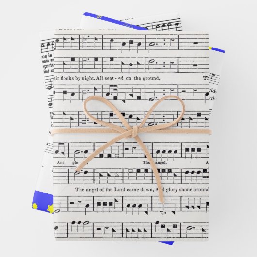 Shape-Note Geschenkpapier Set (Beispiel)