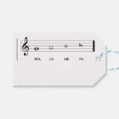 Shape Notes FA SOL LA ME 10 Geschenkanhänger (Vorderseite (Horizontal))