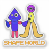Shape World Aufkleber (Vorderseite)