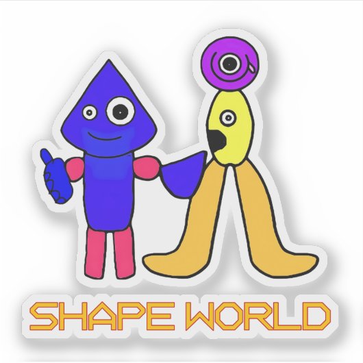 Shape World Aufkleber (Vorderseite)