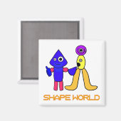 Shape World Magnet (Vorderseite/Rückseite)