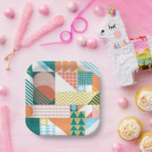 Shape World Pattern Pappteller (Party)
