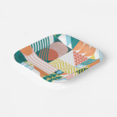 Shape World Pattern Pappteller (Gewinkelt)