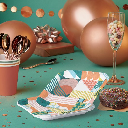 Shape World Pattern Pappteller