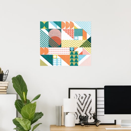 Shape World Pattern Poster (Heimbüro)