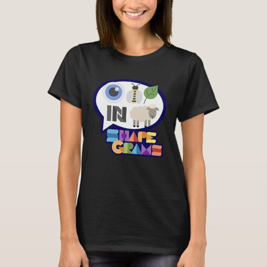 Shapegrams Eye Bee Leaf in Ewe T-Shirt (Vorderseite)