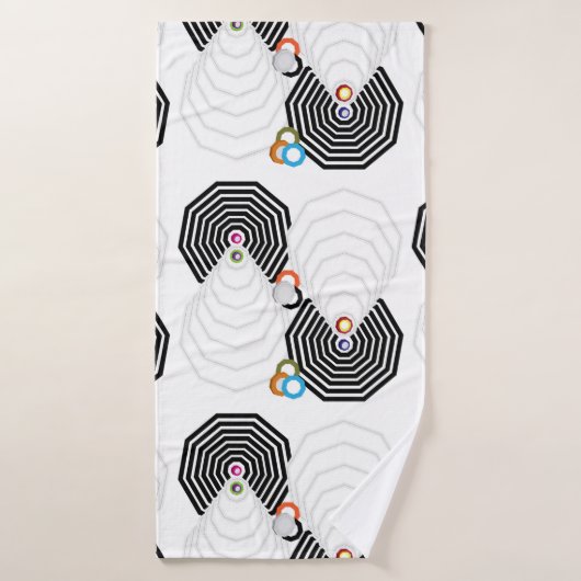 Shapes and Colors Bath Towel Set (Badehandtuch)