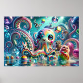 Shapeshifting Candyland Octopus Poster (Vorne)