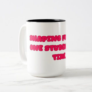 Shaping Futures Student Teacher Educator Gift Zweifarbige Tasse