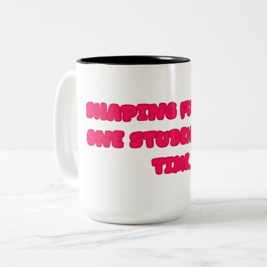 Shaping Futures Student Teacher Educator Gift Zweifarbige Tasse (Vorderseite Links)