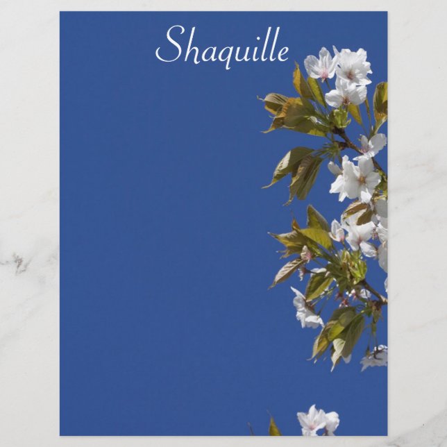 Shaquille Blossom Letterhead (Vorderseite)