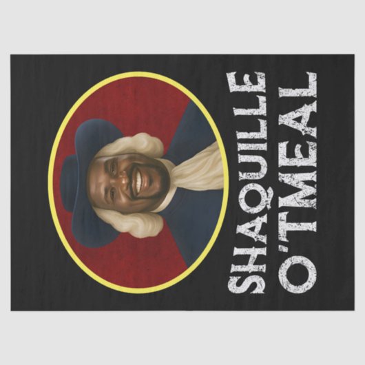 Shaquille Oatfood Funny Meme Seidenpapier (Vorderseite)