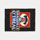Shaquille Oatmeal Funny Meme Fleecedecke (Vorderseite (Horizontal))