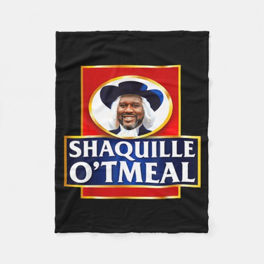 Shaquille Oatmeal Funny Meme Fleecedecke (Vorderseite)