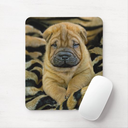 Shar-Pei 4-Wochen-alter Welpe Mousepad (Mit Mouse)