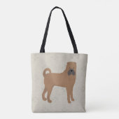 Shar Pei Allover Tasche (Rückseite)