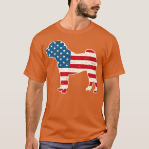 Shar Pei American Flag 4. Juli für Men Women B T-Shirt