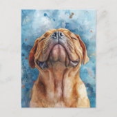 Shar Pei Aquarellmalerei Postkarte (Vorderseite)