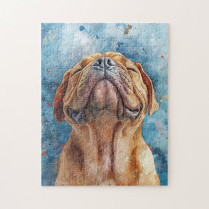 Shar Pei Aquarellmalerei Puzzle