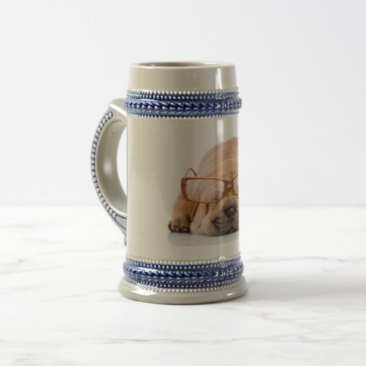 Shar Pei Bierglas (Vorderseite Links)
