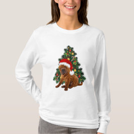 Shar Pei Christmas Dog, Xmas Shar Pei dog T-Shirt