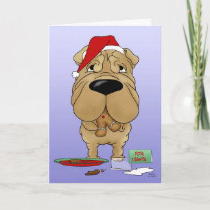 Shar-Pei Christmas Feiertagskarte