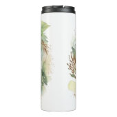 Shar Pei Christmas Wreath Festivals Thermosbecher (Rückseite)