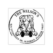 Shar Pei Custom Family Rücksendeadresse Gummistempel (Prägung)