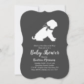 Shar-Pei Dog Baby Shower Gender Neutral Einladung (Vorderseite)