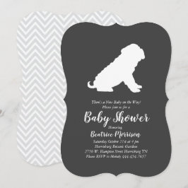 Shar-Pei Dog Baby Shower Gender Neutral Einladung